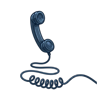 Phone handset — go live with your AI receptionist